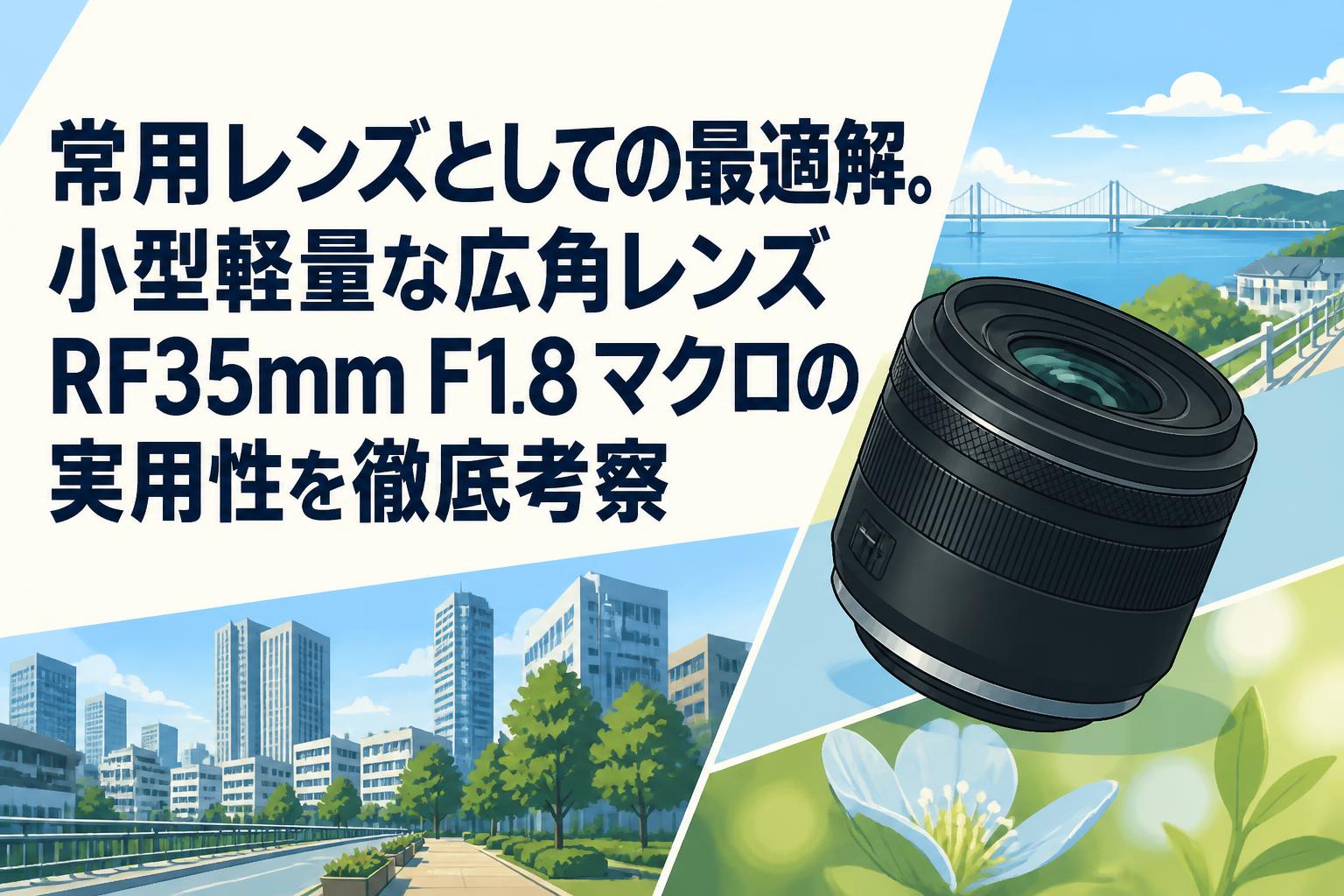 常用レンズとしての最適解。小型軽量な広角レンズRF35mm F1.8 マクロの実用性を徹底考察