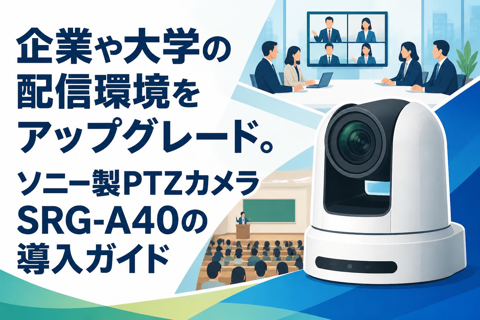 企業や大学の配信環境をアップグレード。ソニー製PTZカメラSRG-A40の導入ガイド