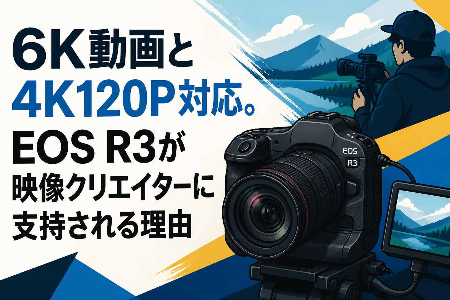 6K動画と4K120P対応。EOS R3が映像クリエイターに支持される理由