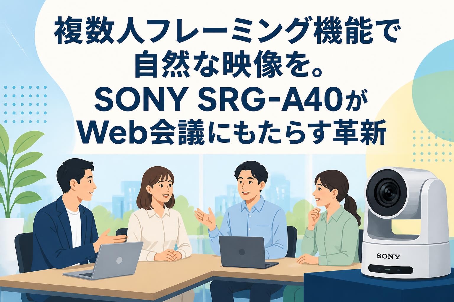 複数人フレーミング機能で自然な映像を。SONY SRG-A40がWeb会議にもたらす革新