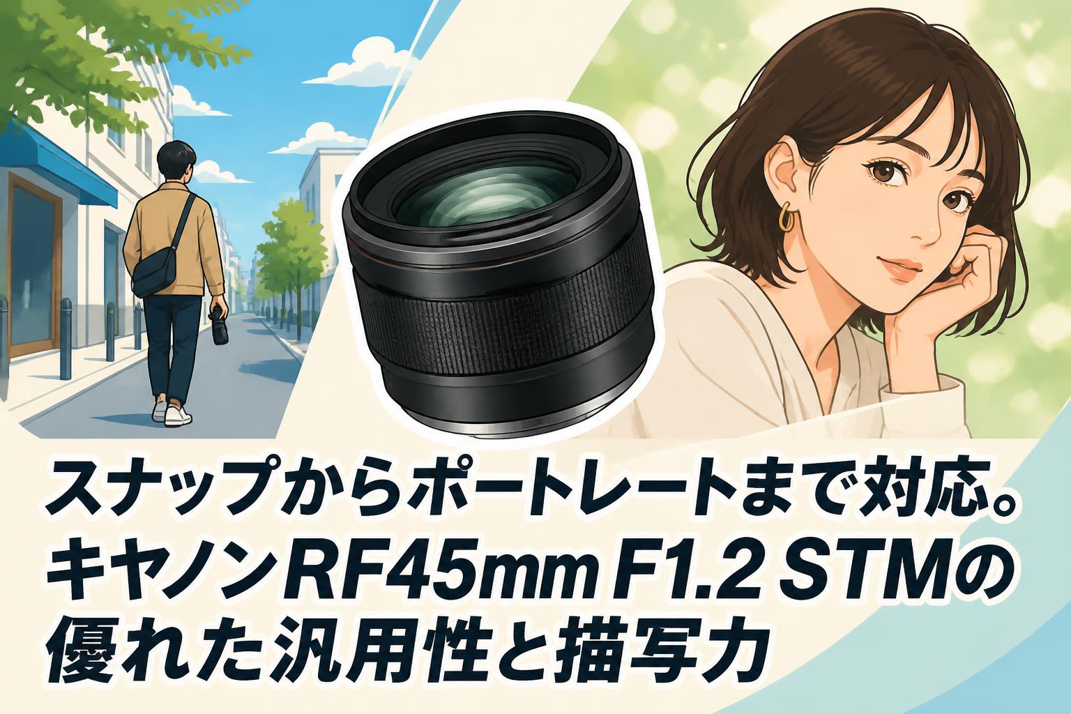 スナップからポートレートまで対応。キヤノンRF45mm F1.2 STMの優れた汎用性と描写力