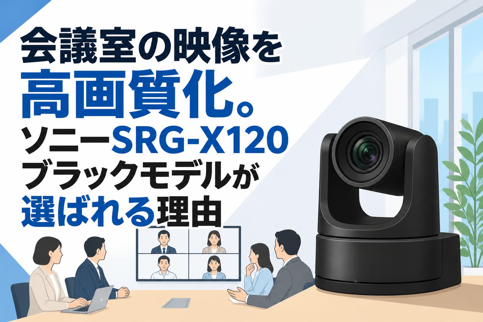 会議室の映像を高画質化。ソニーSRG-X120ブラックモデルが選ばれる理由