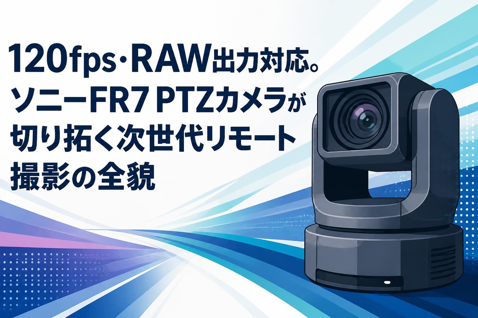 120fps・RAW出力対応。ソニーFR7 PTZカメラが切り拓く次世代リモート撮影の全貌