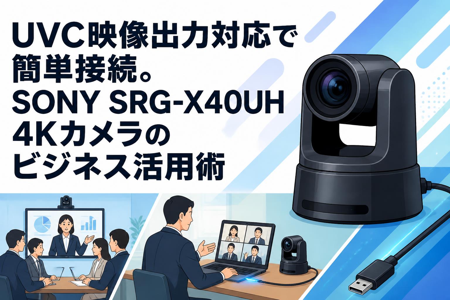 UVC映像出力対応で簡単接続。SONY SRG-X40UH 4Kカメラのビジネス活用術