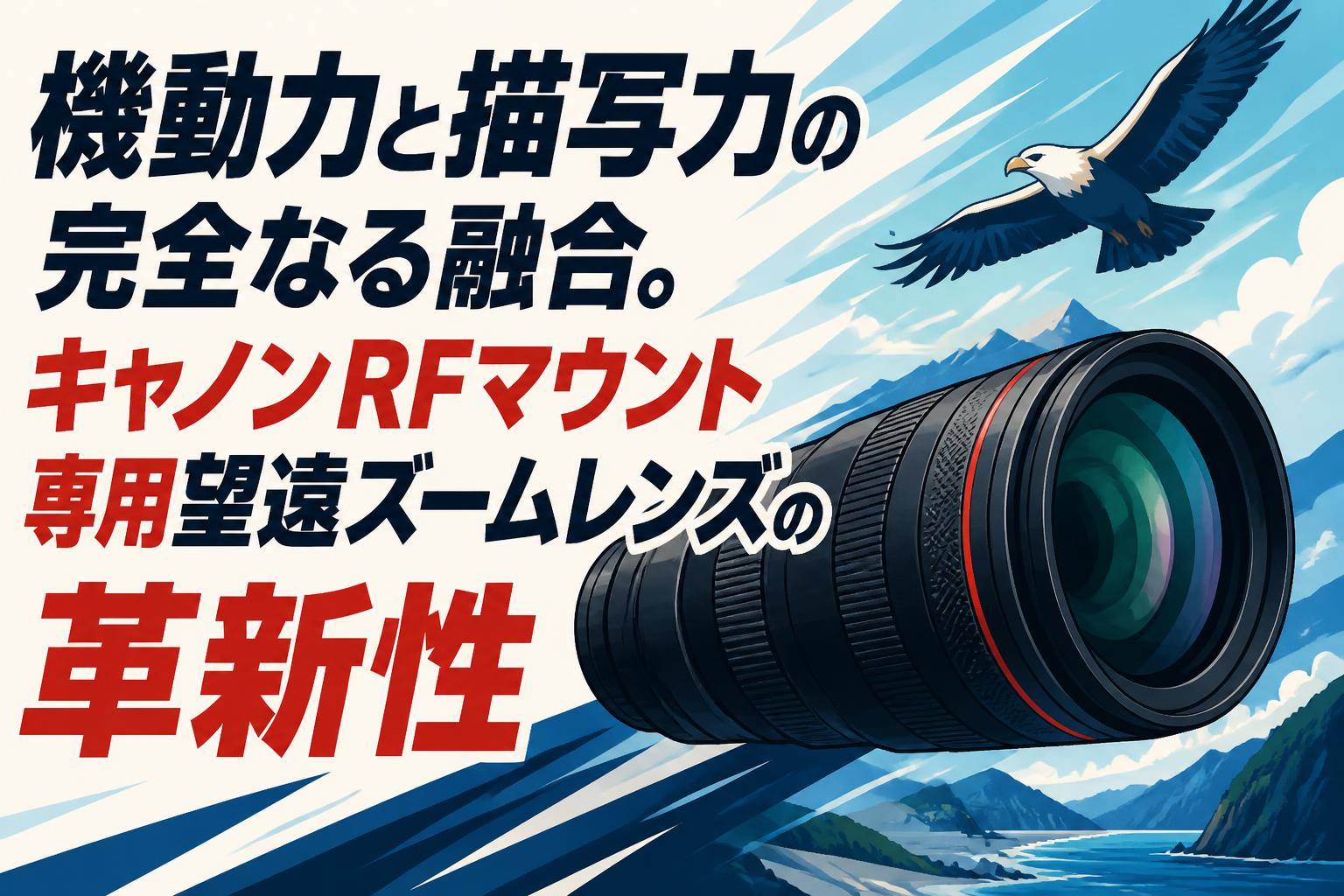 機動力と描写力の完全なる融合。キャノンRFマウント専用望遠ズームレンズの革新性