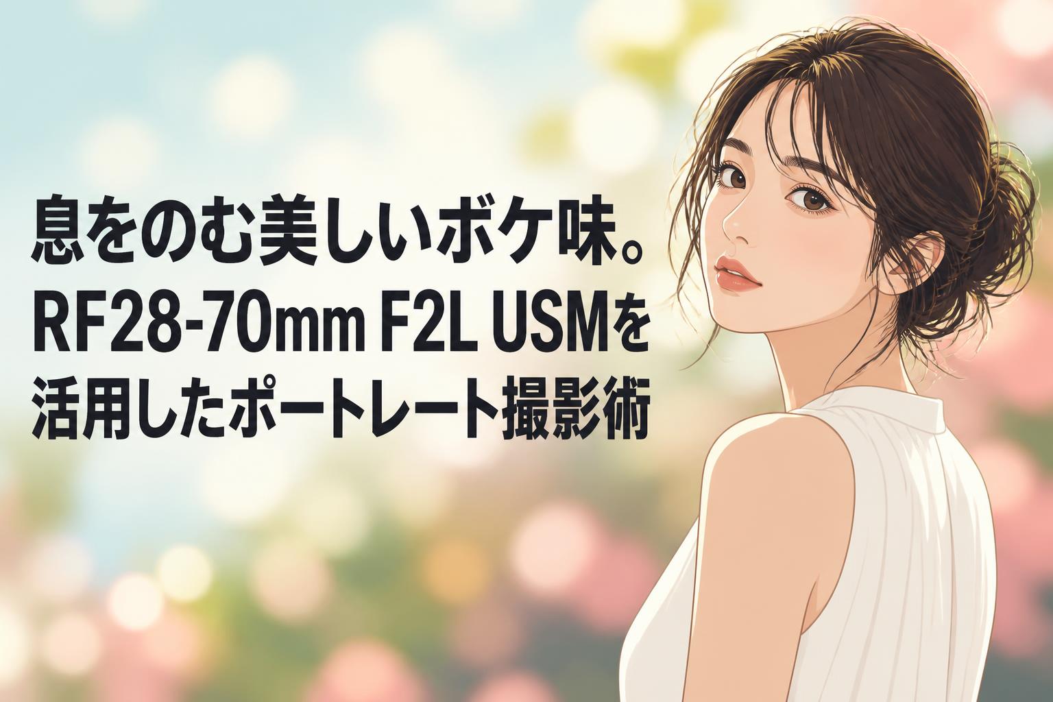 息をのむ美しいボケ味。RF28-70mm F2L USMを活用したポートレート撮影術
