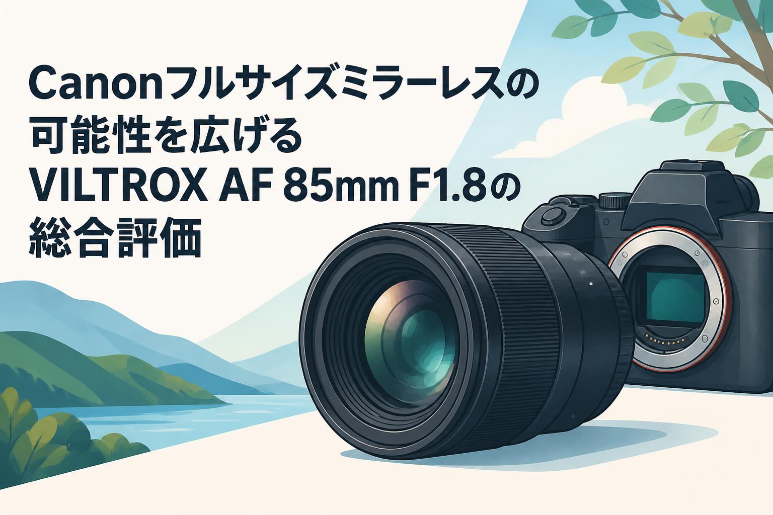 Canonフルサイズミラーレスの可能性を広げるVILTROX AF 85mm F1.8の総合評価