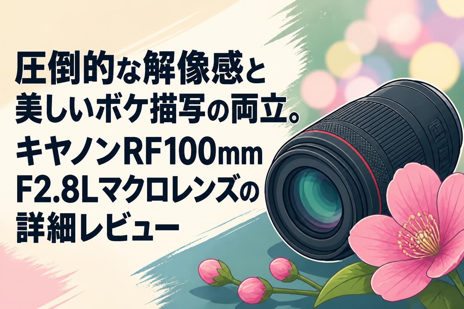 圧倒的な解像感と美しいボケ描写の両立。キヤノンRF100mm F2.8Lマクロレンズの詳細レビュー