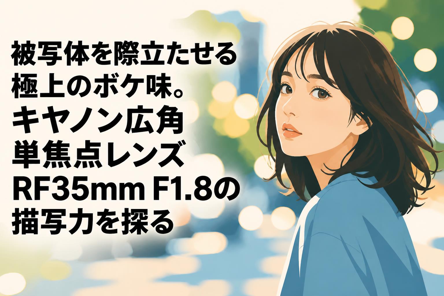 被写体を際立たせる極上のボケ味。キヤノン広角単焦点レンズRF35mm F1.8の描写力を探る