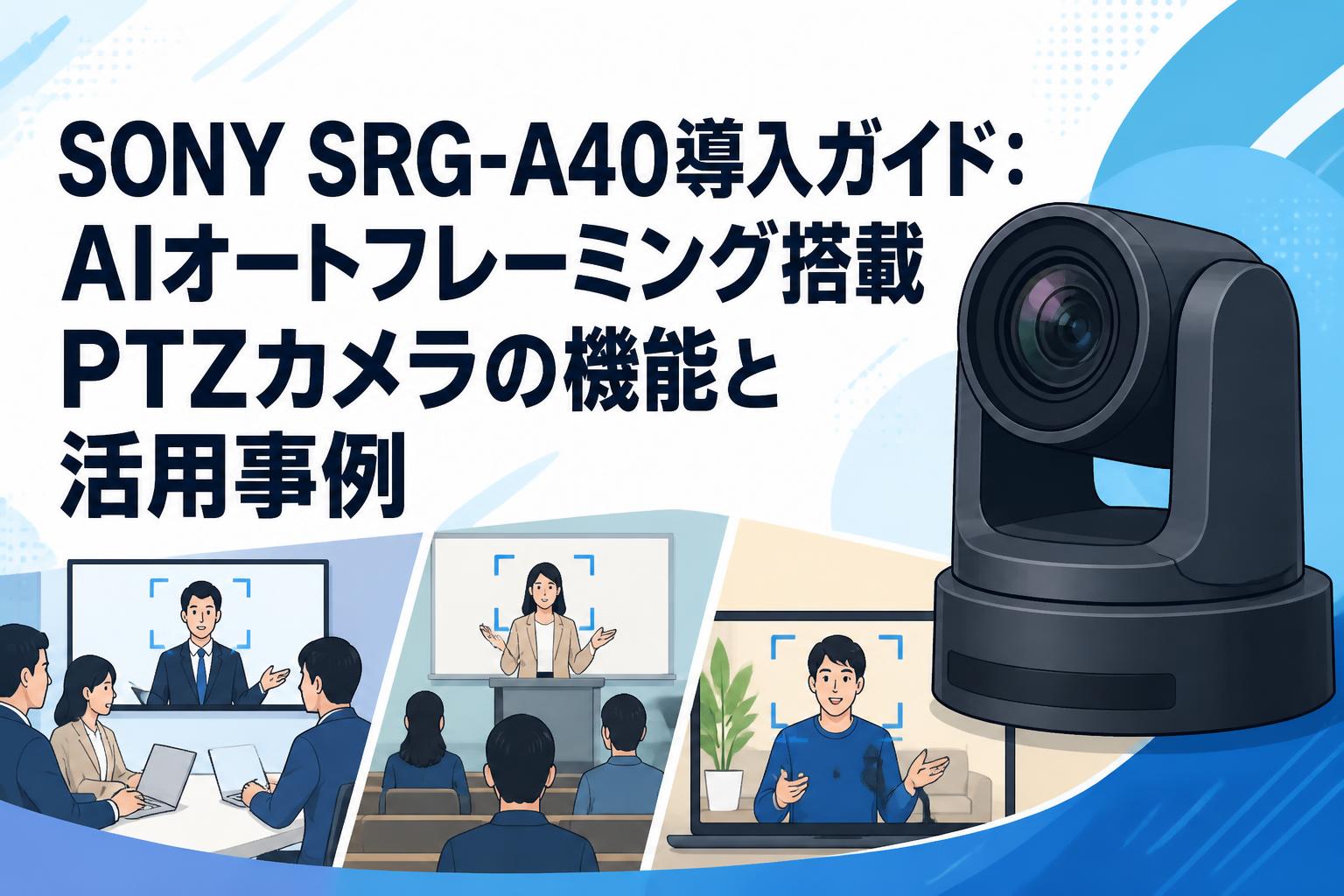 SONY SRG-A40導入ガイド：AIオートフレーミング搭載PTZカメラの機能と活用事例
