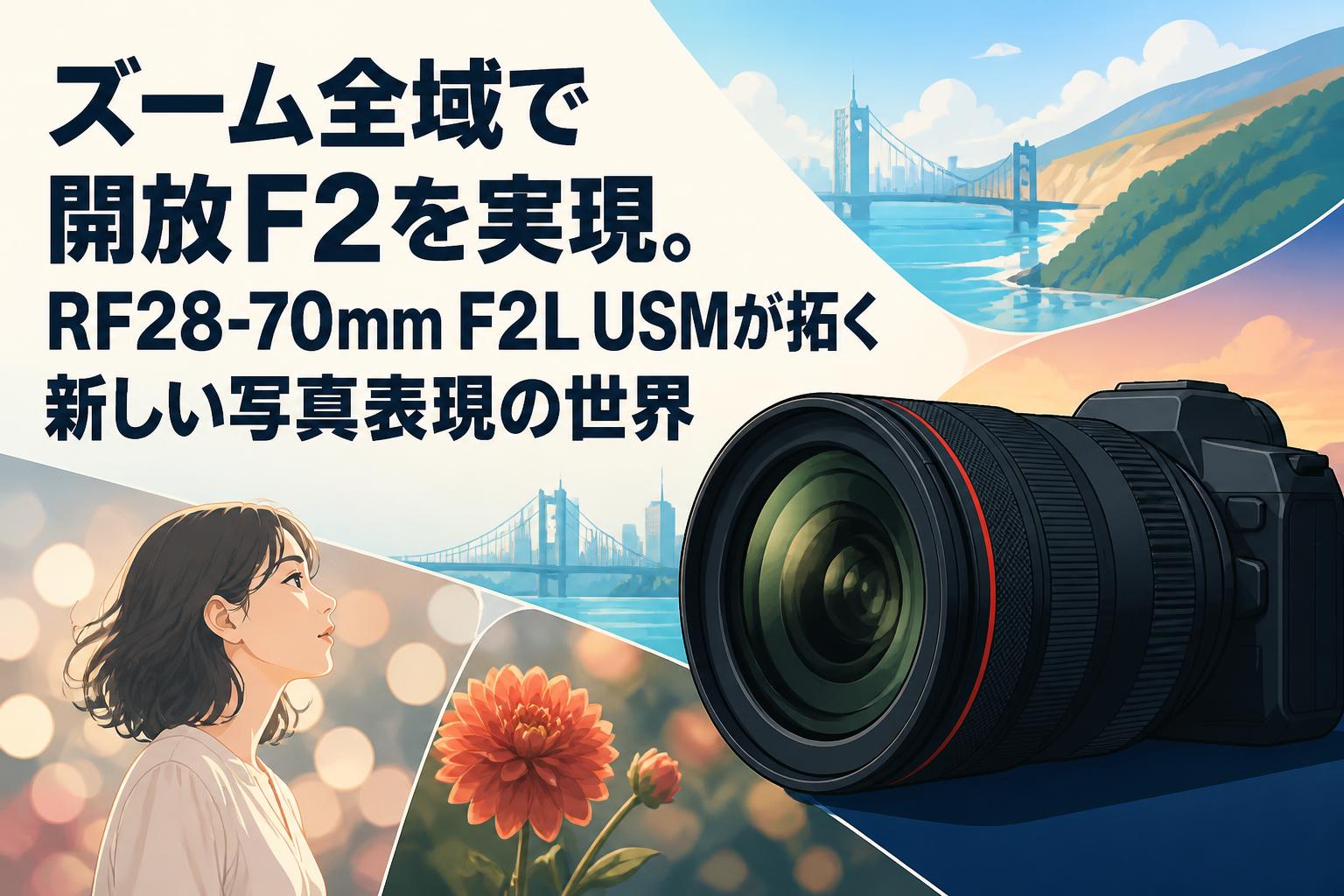 ズーム全域で開放F2を実現。RF28-70mm F2L USMが拓く新しい写真表現の世界