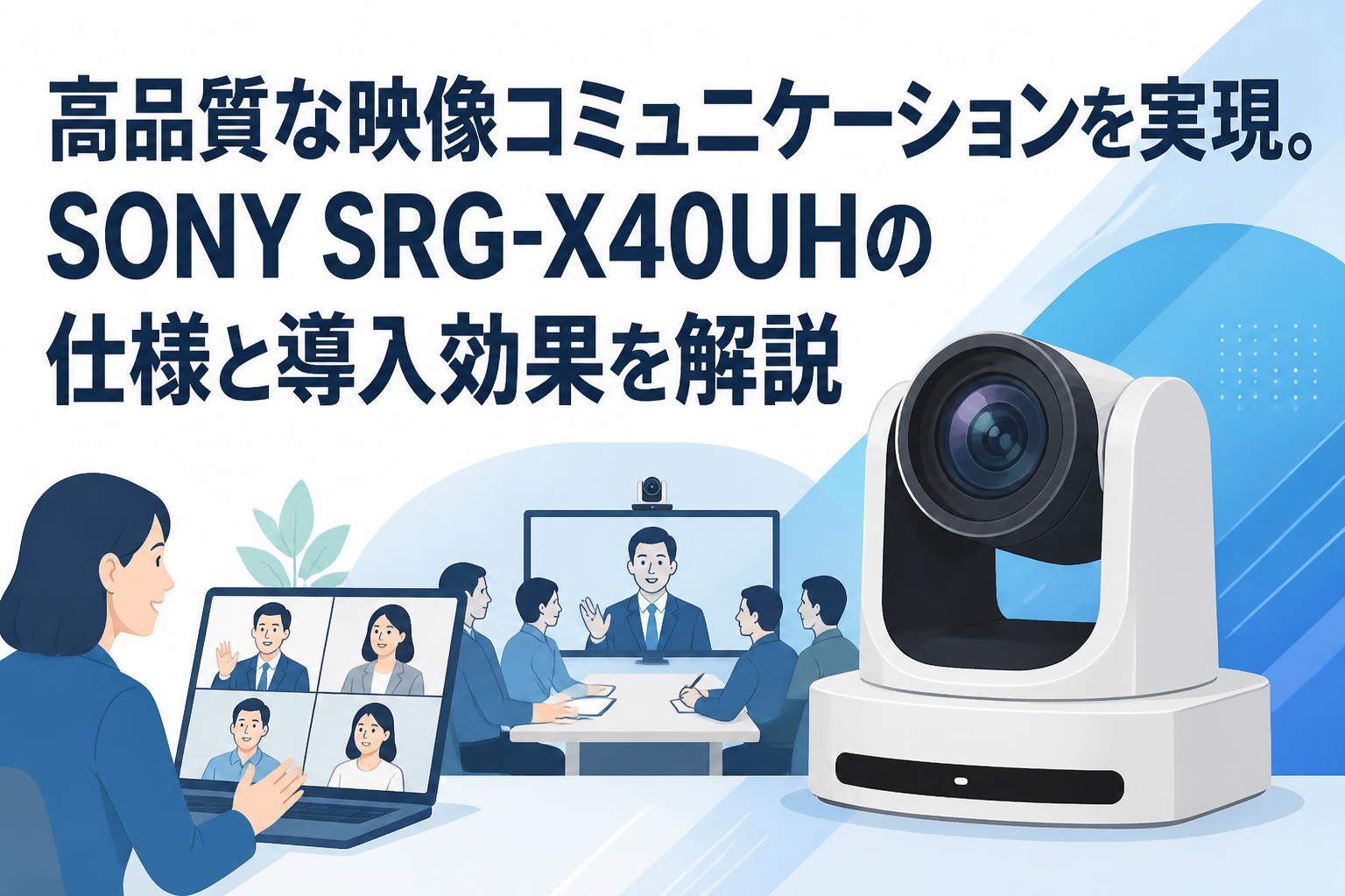 高品質な映像コミュニケーションを実現。SONY SRG-X40UHの仕様と導入効果を解説