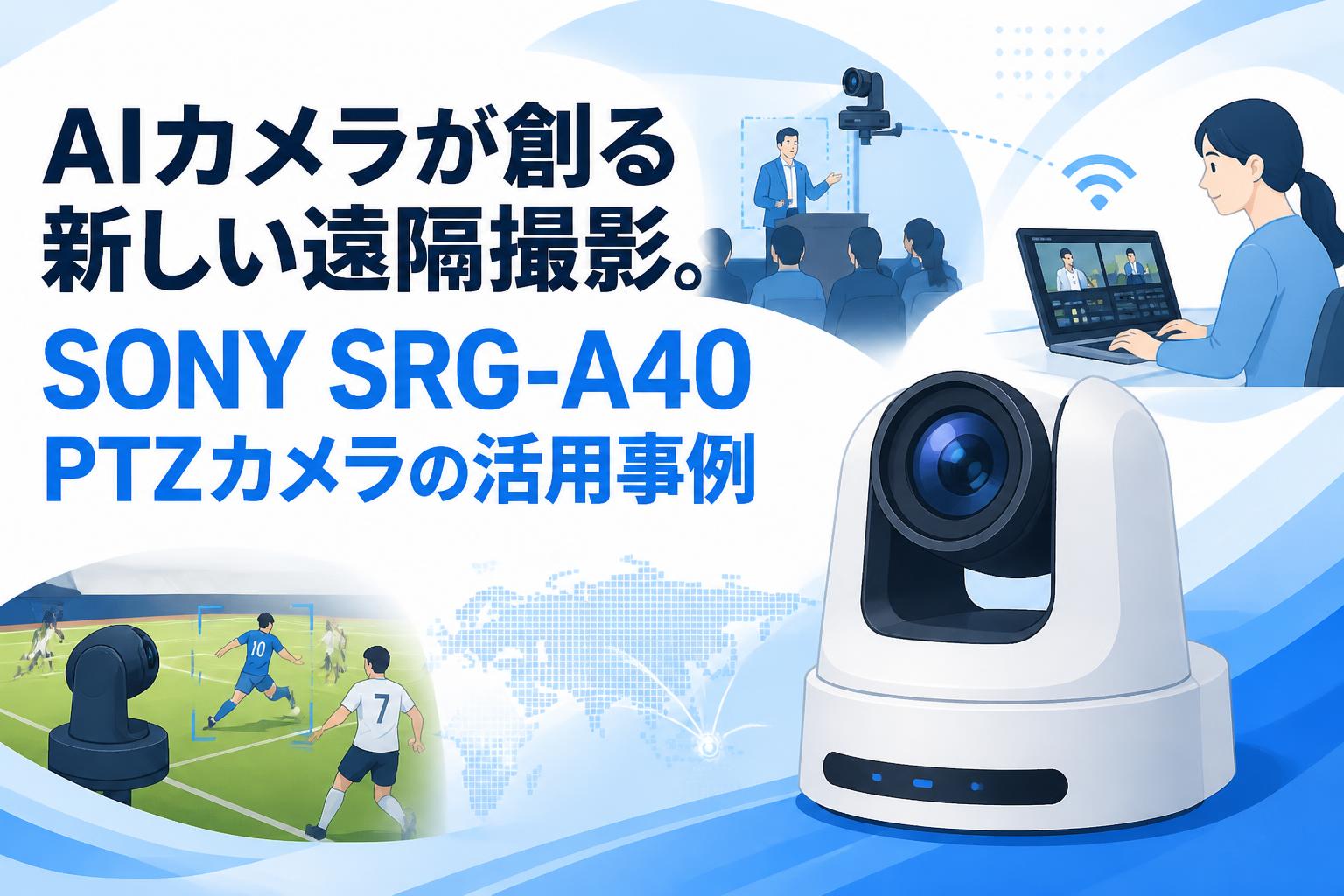 AIカメラが創る新しい遠隔撮影。SONY SRG-A40 PTZカメラの活用事例