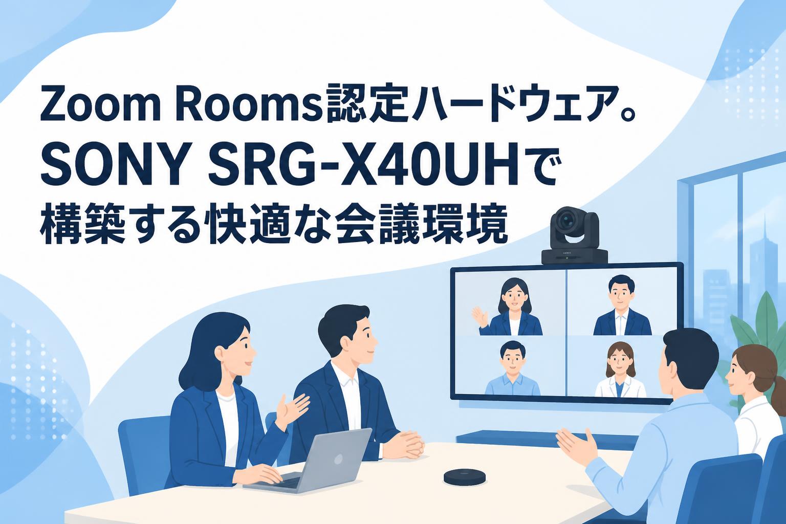 Zoom Rooms認定ハードウェア。SONY SRG-X40UHで構築する快適な会議環境