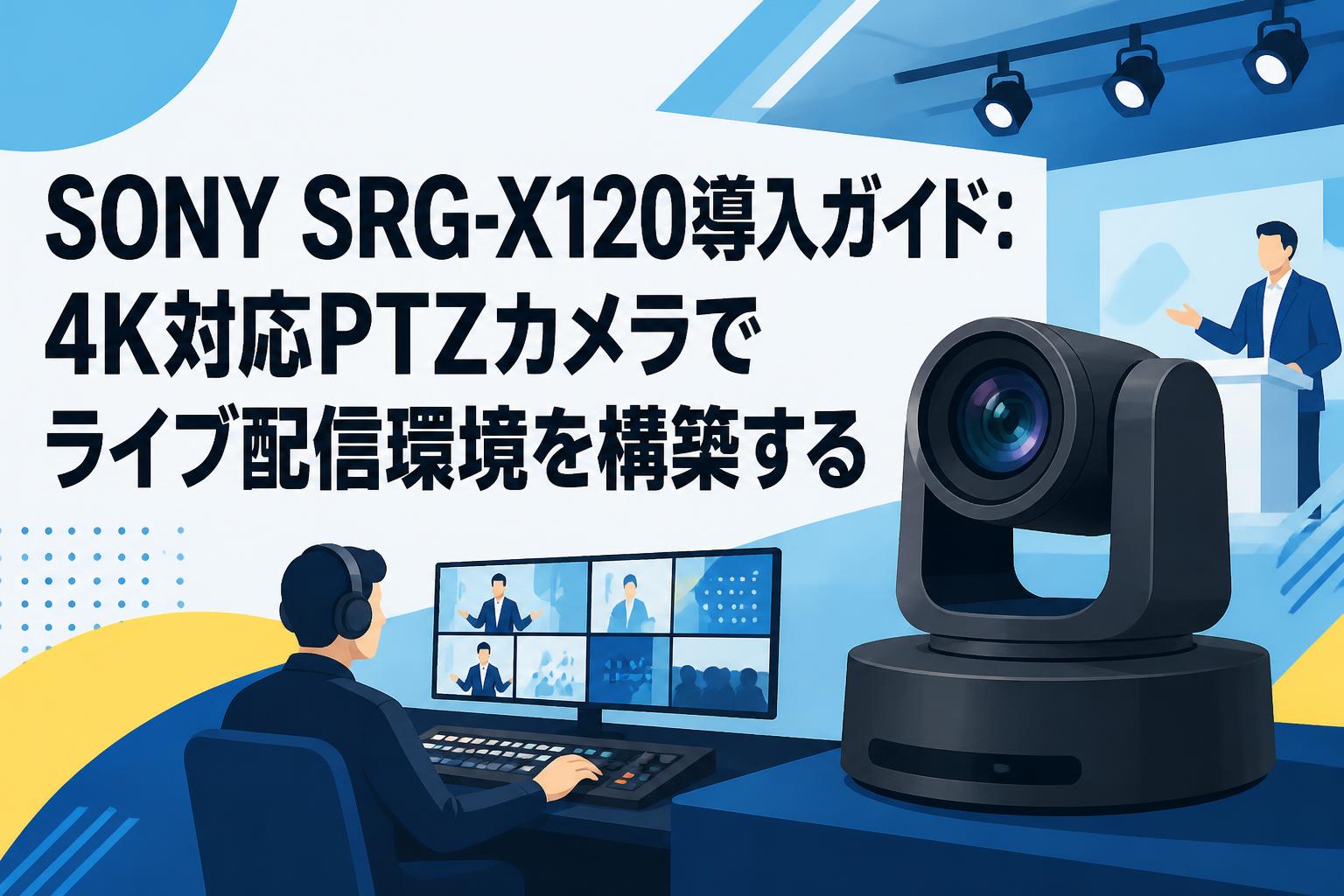 SONY SRG-X120導入ガイド：4K対応PTZカメラでライブ配信環境を構築する