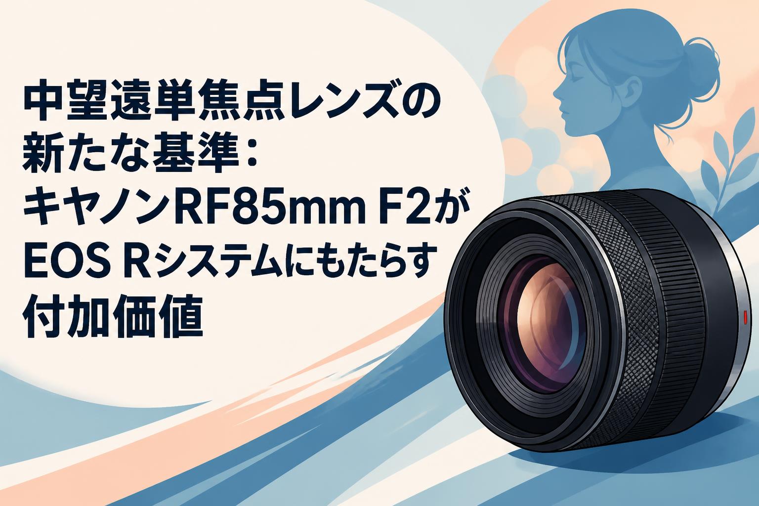 中望遠単焦点レンズの新たな基準：キヤノンRF85mm F2がEOS Rシステムにもたらす付加価値