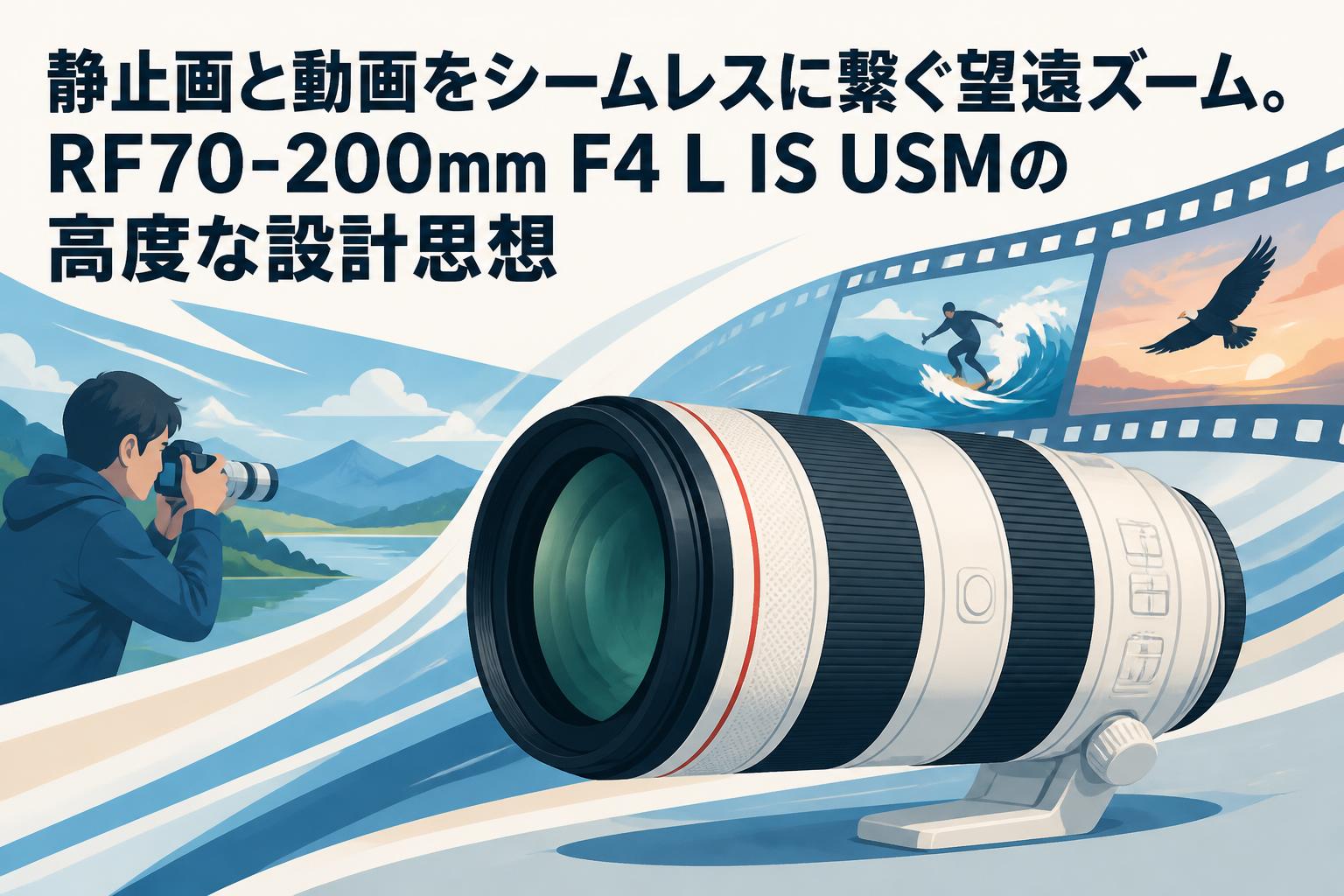 静止画と動画をシームレスに繋ぐ望遠ズーム。RF70-200mm F4 L IS USMの高度な設計思想