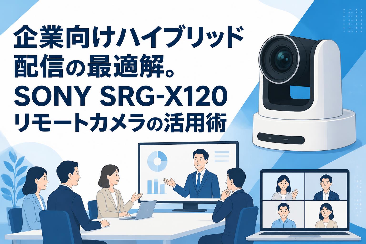 企業向けハイブリッド配信の最適解。SONY SRG-X120リモートカメラの活用術