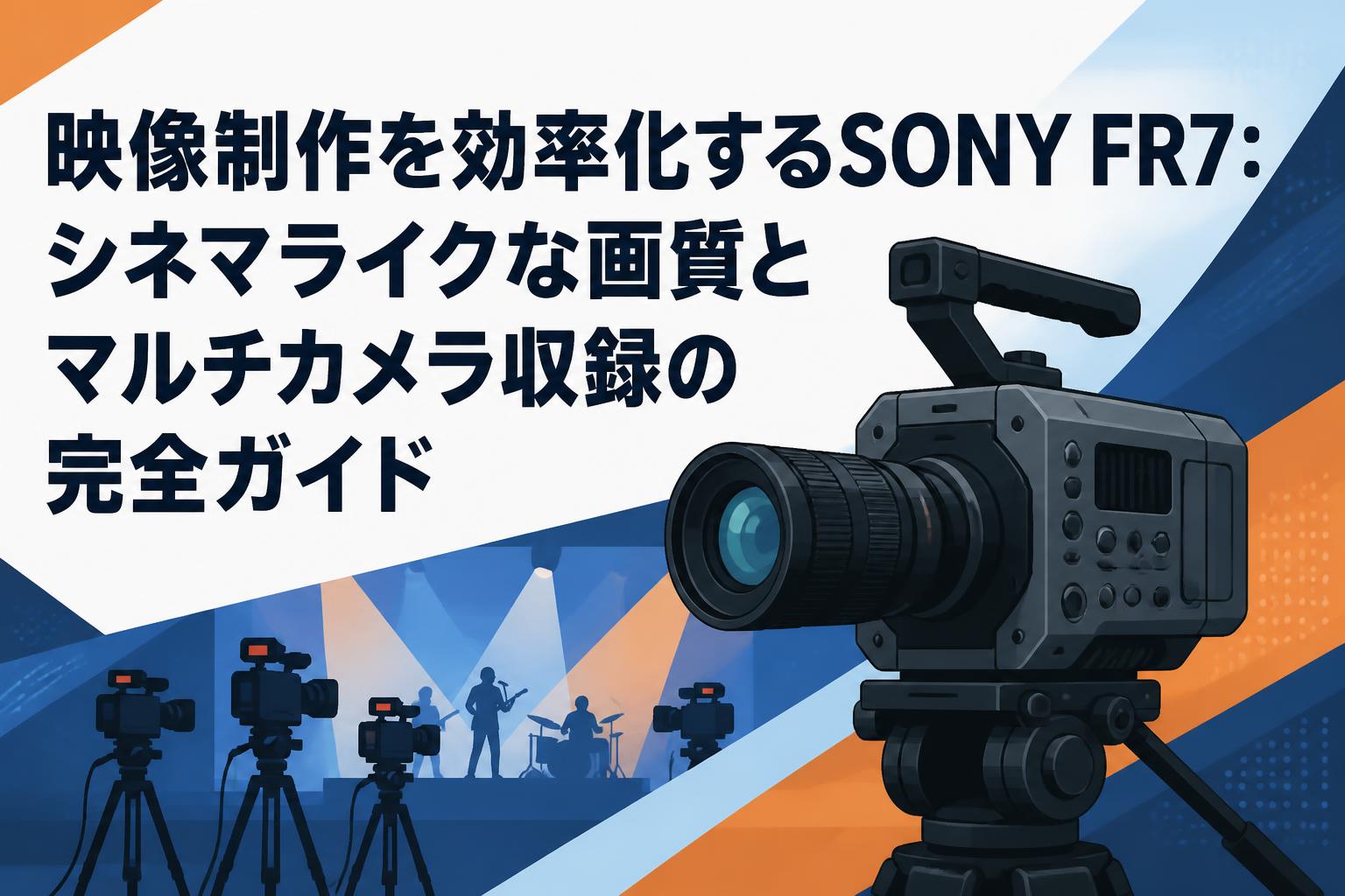 映像制作を効率化するSONY FR7：シネマライクな画質とマルチカメラ収録の完全ガイド