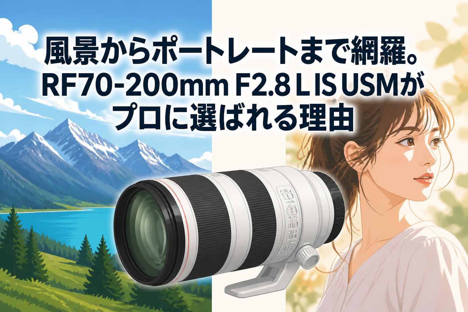 風景からポートレートまで網羅。RF70-200mm F2.8 L IS USMがプロに選ばれる理由
