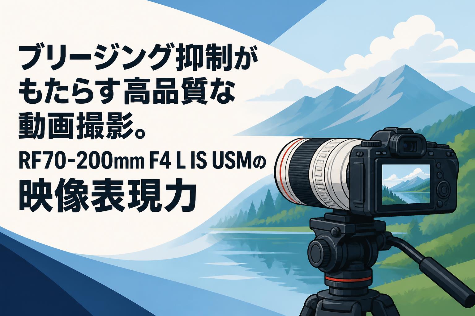 ブリージング抑制がもたらす高品質な動画撮影。RF70-200mm F4 L IS USMの映像表現力