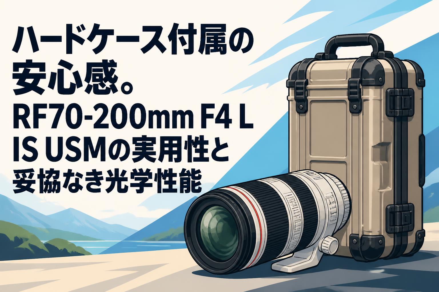 ハードケース付属の安心感。RF70-200mm F4 L IS USMの実用性と妥協なき光学性能