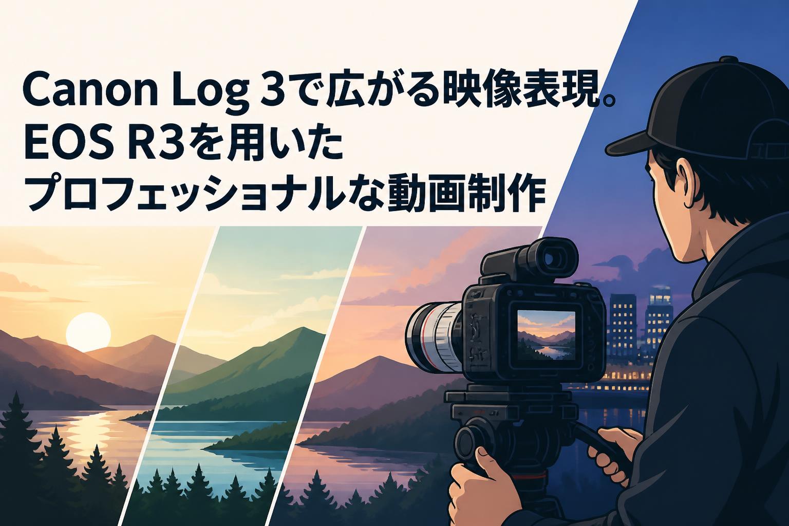 Canon Log 3で広がる映像表現。EOS R3を用いたプロフェッショナルな動画制作