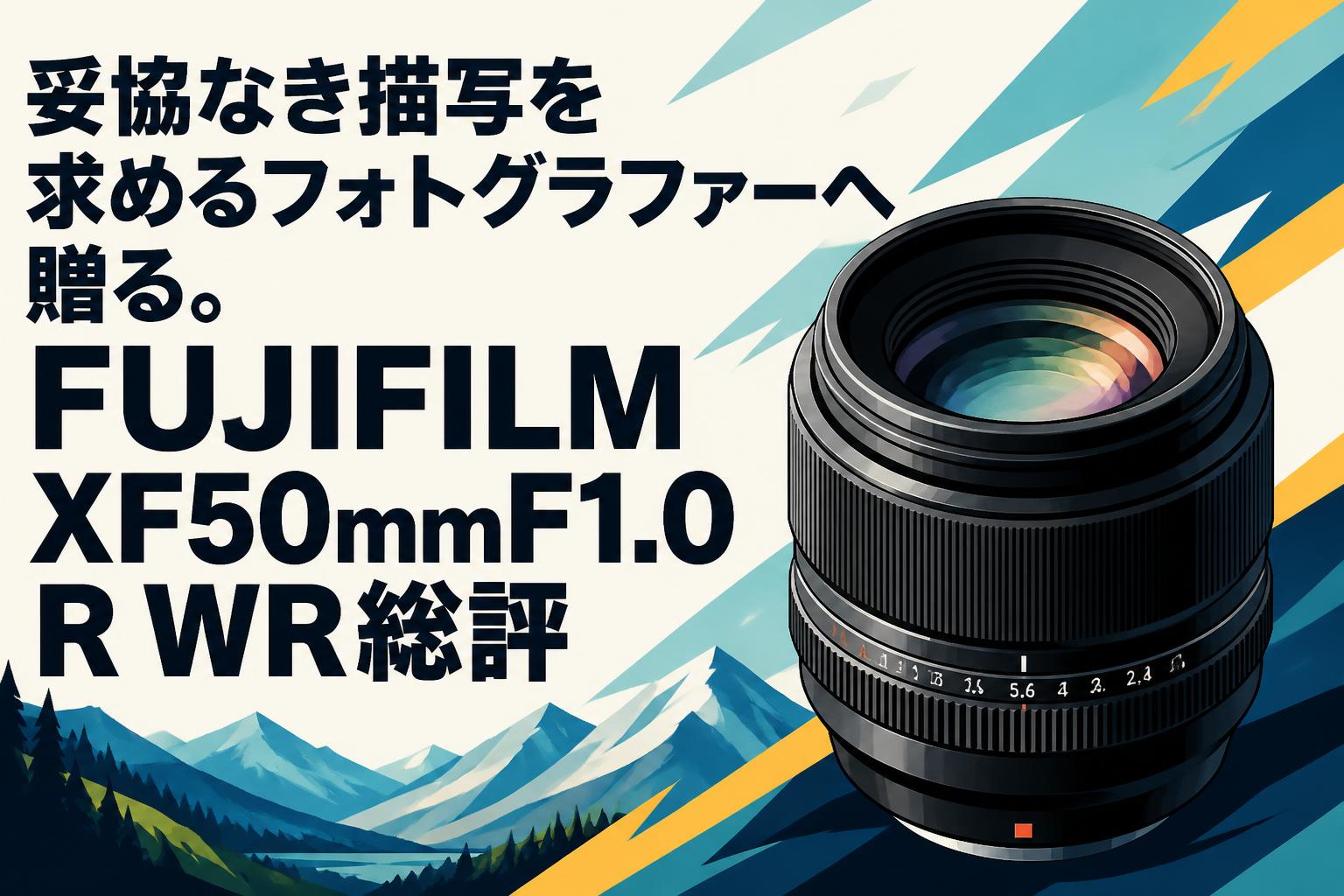 妥協なき描写を求めるフォトグラファーへ贈る。FUJIFILM XF50mmF1.0 R WR総評