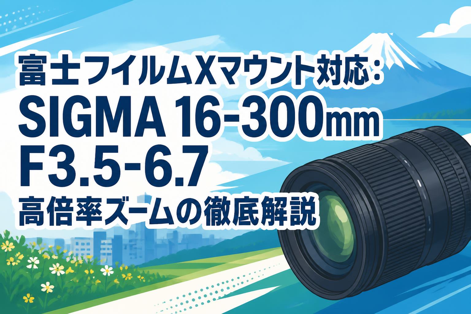 富士フイルムXマウント対応：SIGMA 16-300mm F3.5-6.7 高倍率ズームの徹底解説