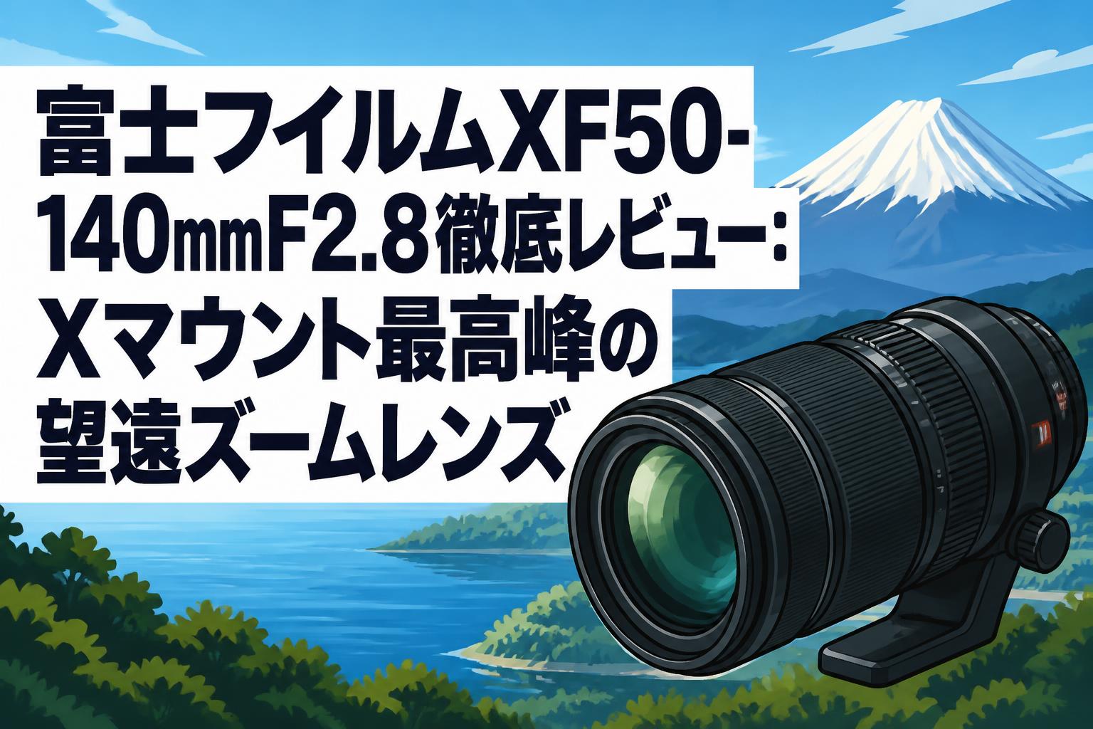 富士フイルムXF50-140mmF2.8徹底レビュー：Xマウント最高峰の望遠ズームレンズ