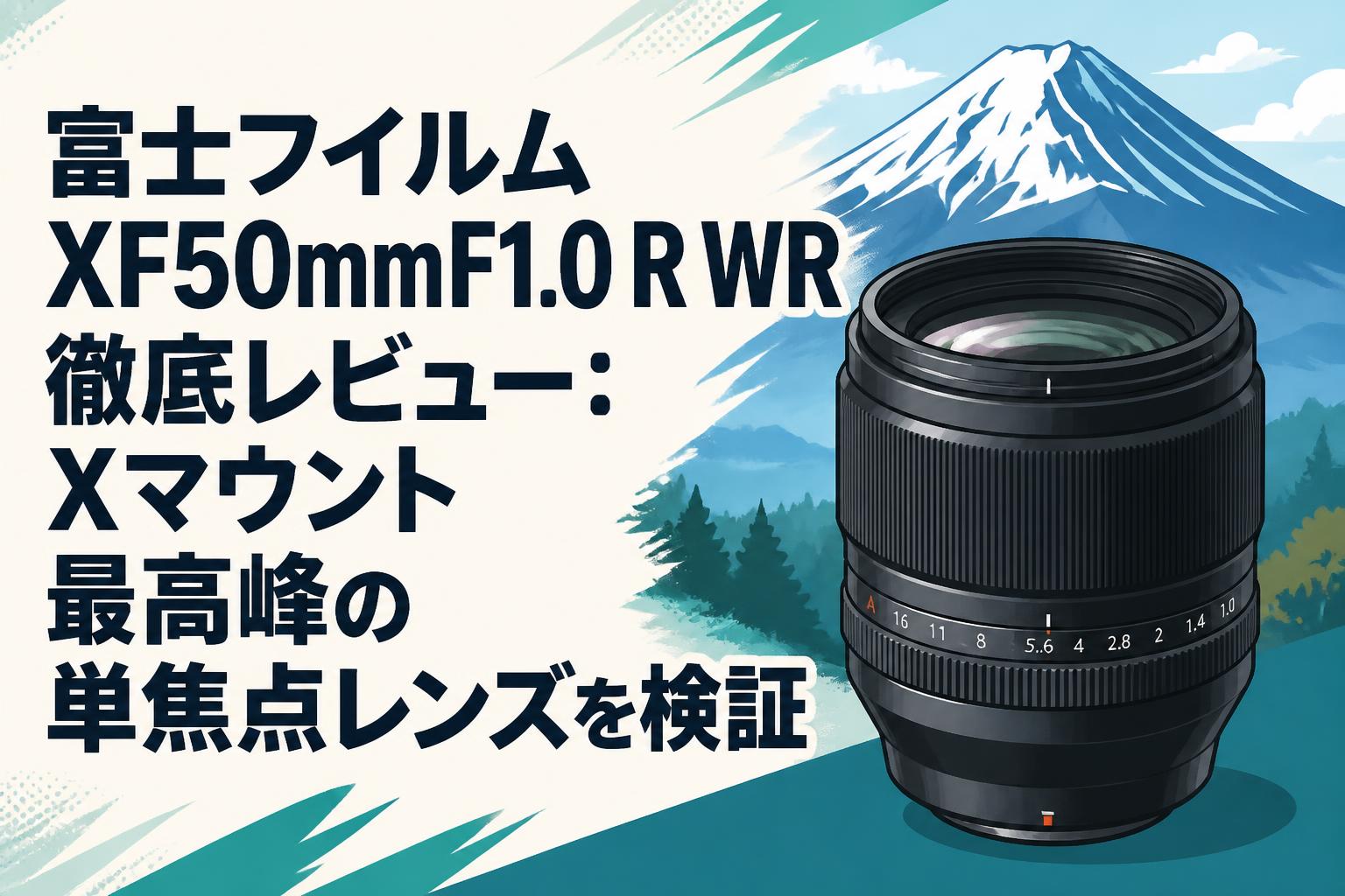 富士フイルム XF50mmF1.0 R WR 徹底レビュー：Xマウント最高峰の単焦点レンズを検証