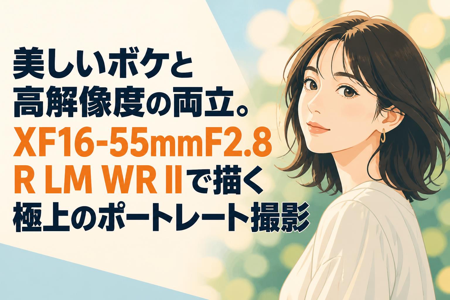 美しいボケと高解像度の両立。XF16-55mmF2.8 R LM WR IIで描く極上のポートレート撮影