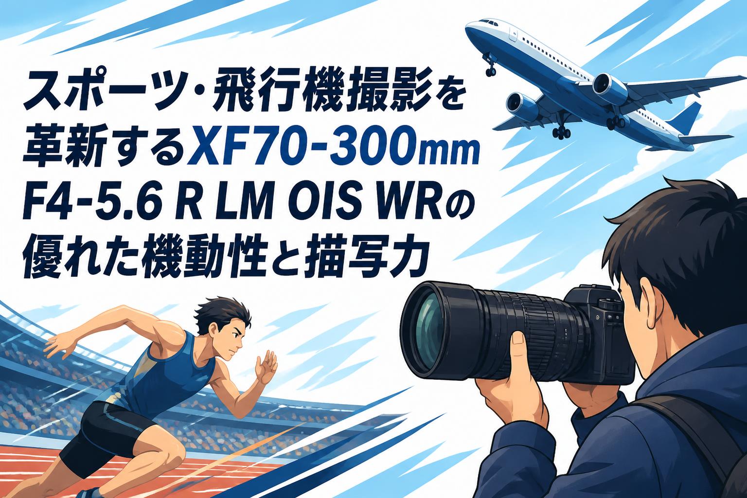 スポーツ・飛行機撮影を革新するXF70-300mm F4-5.6 R LM OIS WRの優れた機動性と描写力