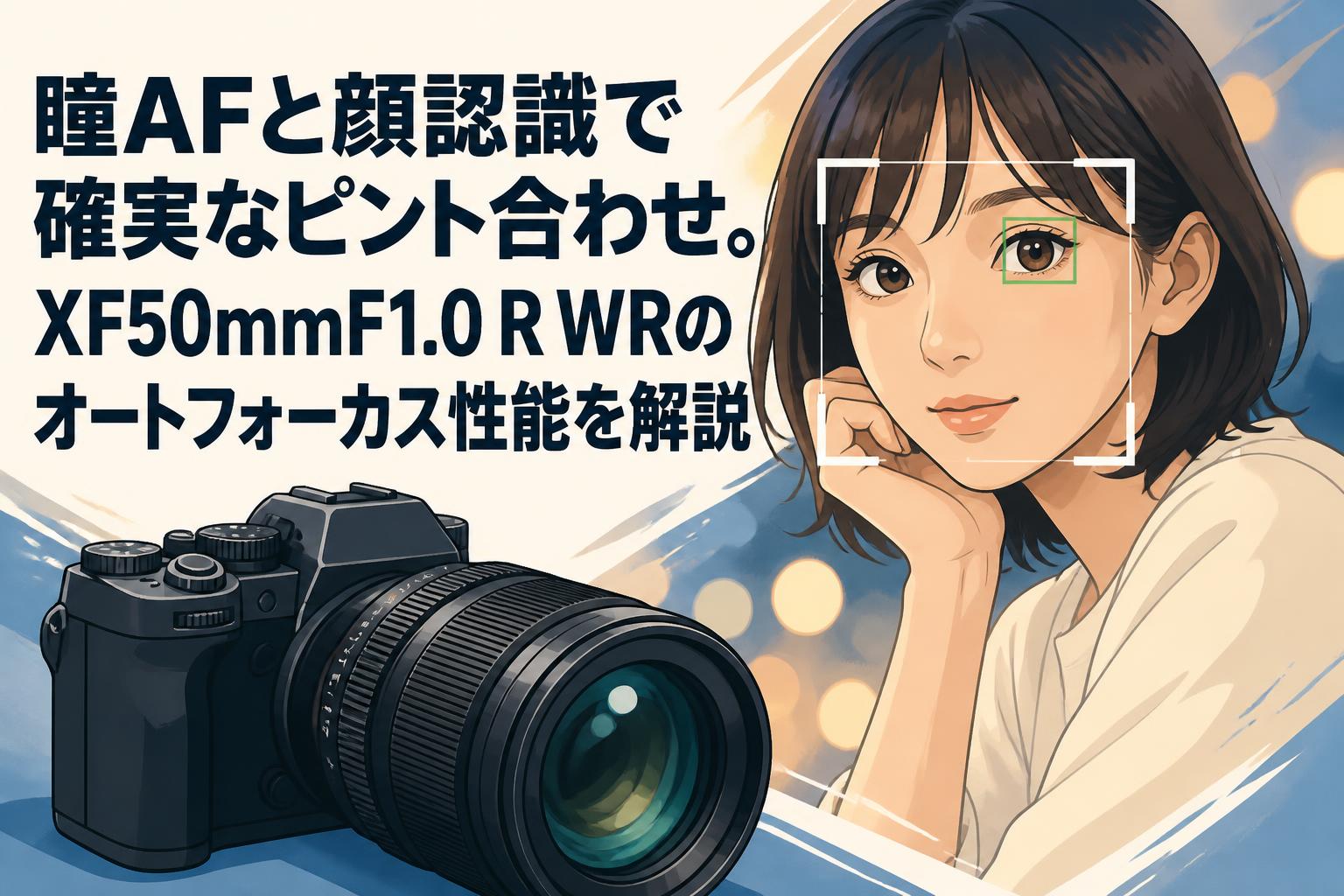 瞳AFと顔認識で確実なピント合わせ。XF50mmF1.0 R WRのオートフォーカス性能を解説