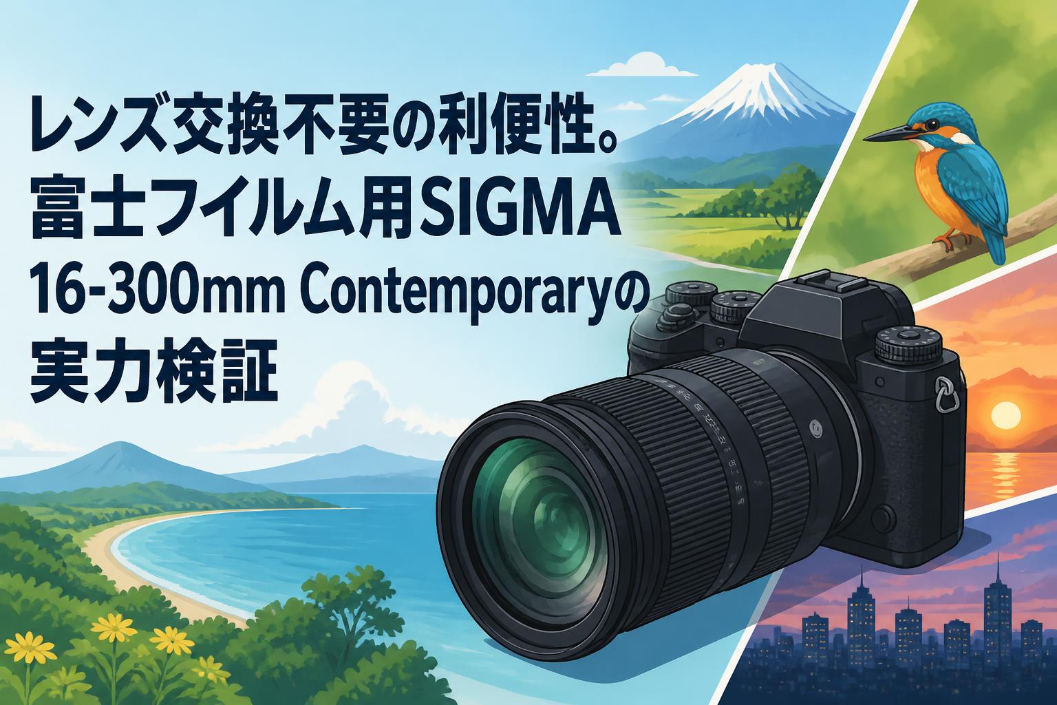 レンズ交換不要の利便性。富士フイルム用SIGMA 16-300mm Contemporaryの実力検証