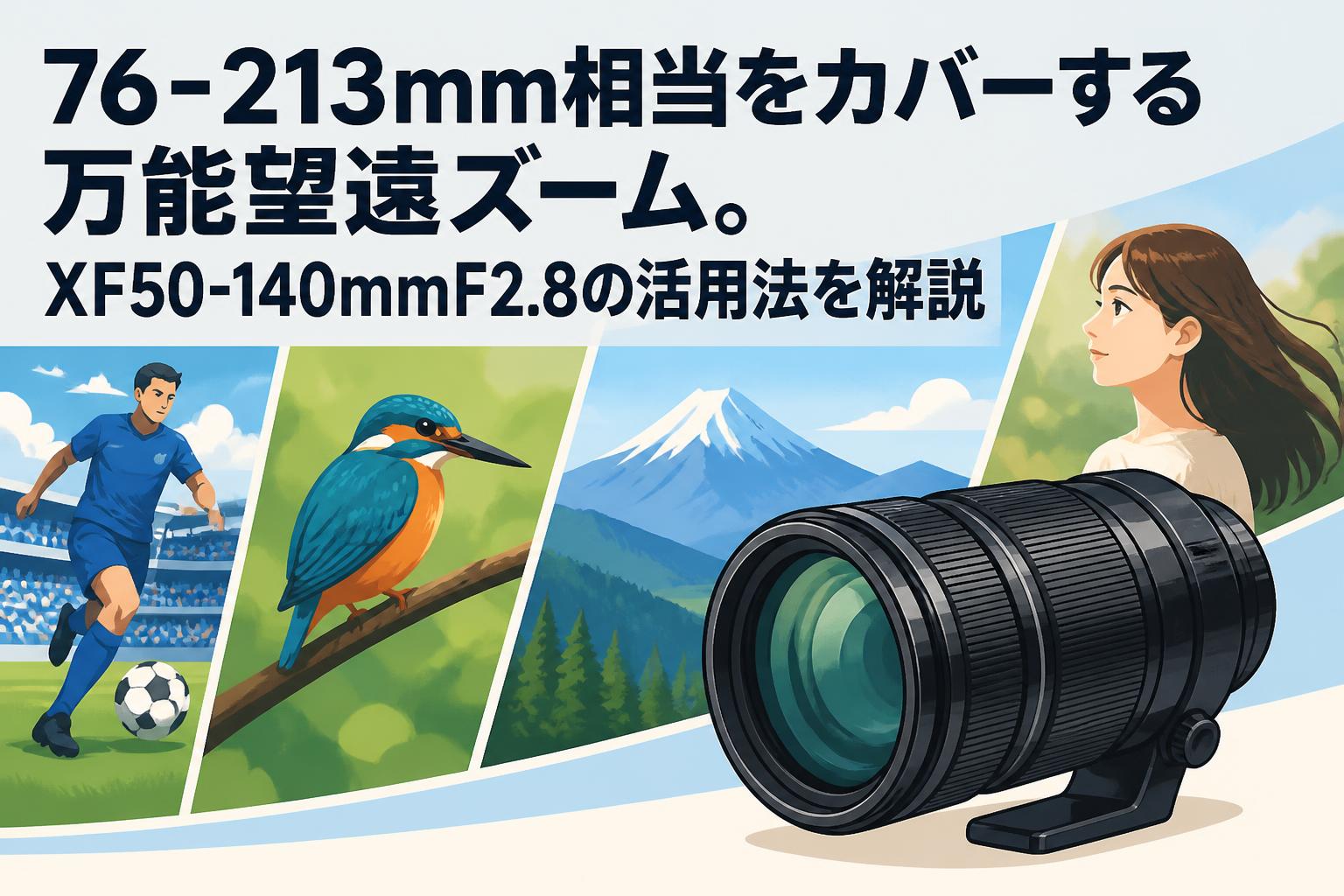 76-213mm相当をカバーする万能望遠ズーム。XF50-140mmF2.8の活用法を解説