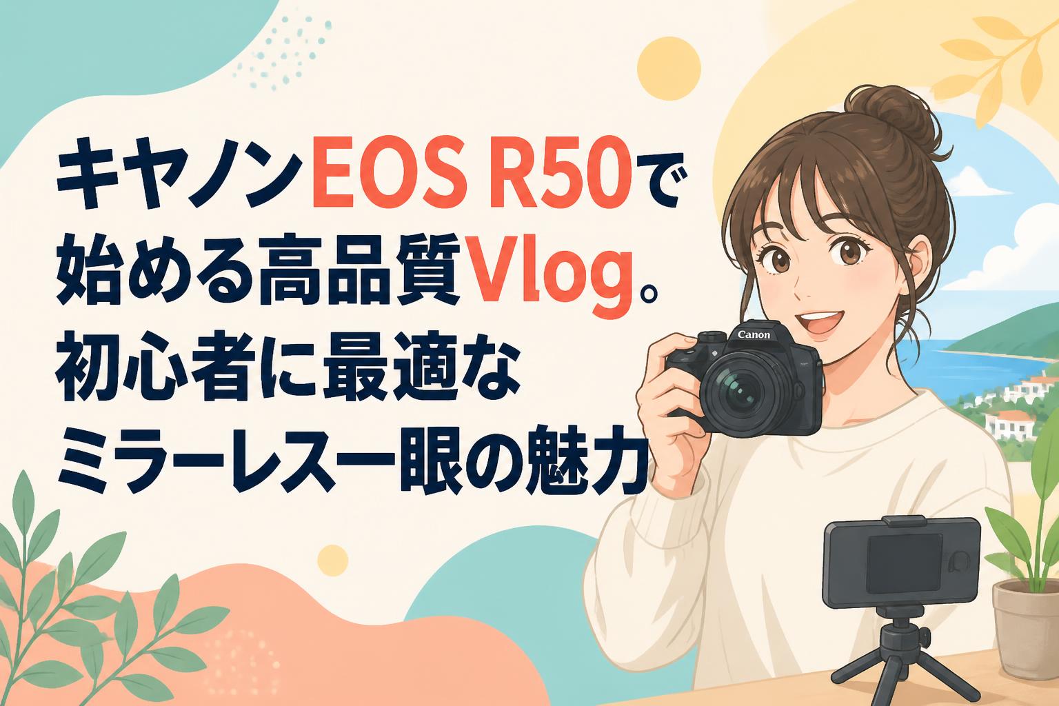 キヤノンEOS R50で始める高品質Vlog。初心者に最適なミラーレス一眼の魅力