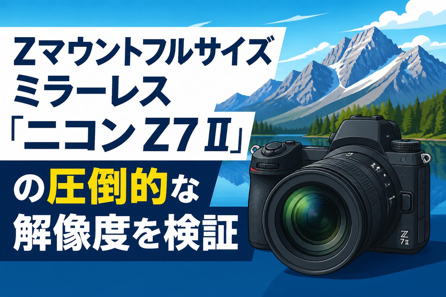 Zマウントフルサイズミラーレス「ニコン Z7 II」の圧倒的な解像度を検証
