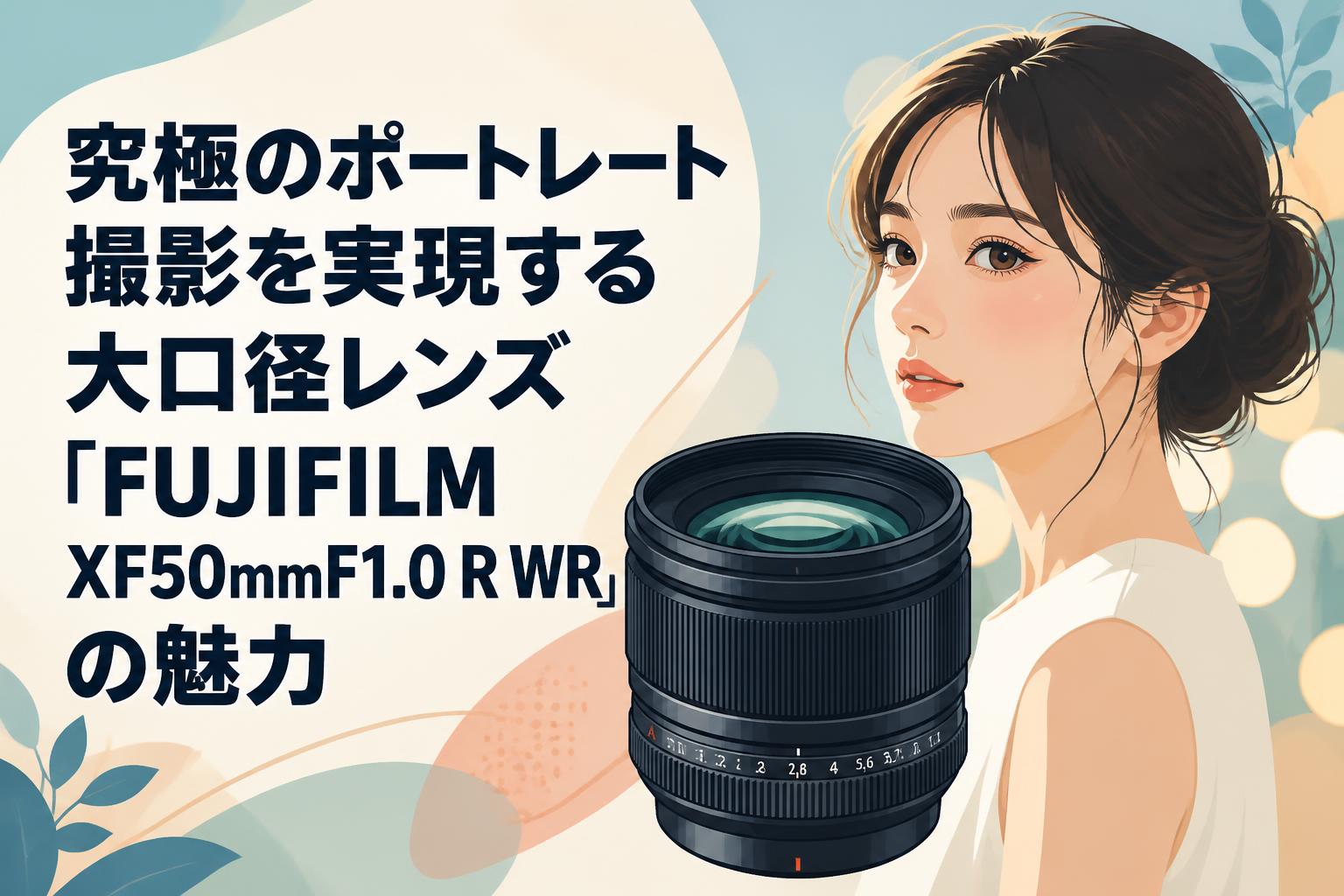 究極のポートレート撮影を実現する大口径レンズ「FUJIFILM XF50mmF1.0 R WR」の魅力