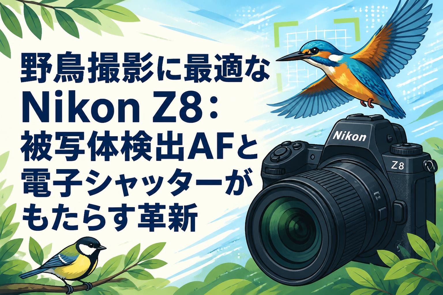 野鳥撮影に最適なNikon Z8：被写体検出AFと電子シャッターがもたらす革新