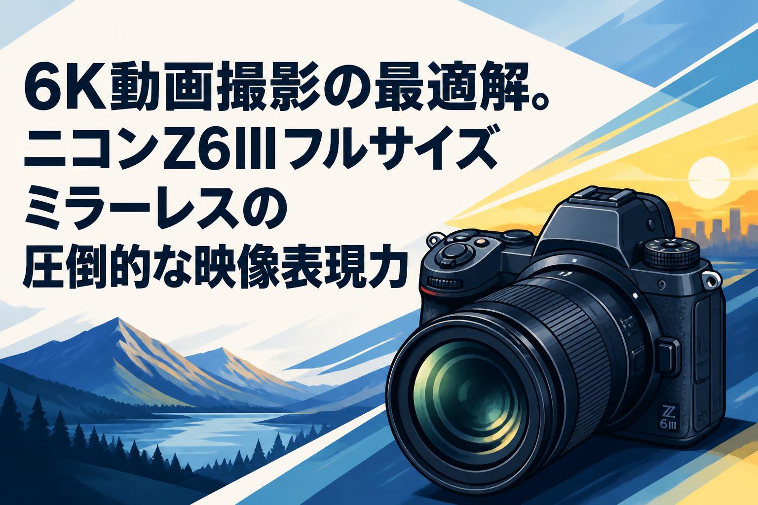 6K動画撮影の最適解。ニコンZ6IIIフルサイズミラーレスの圧倒的な映像表現力