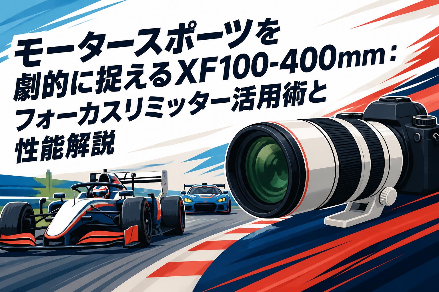 モータースポーツを劇的に捉えるXF100-400mm：フォーカスリミッター活用術と性能解説