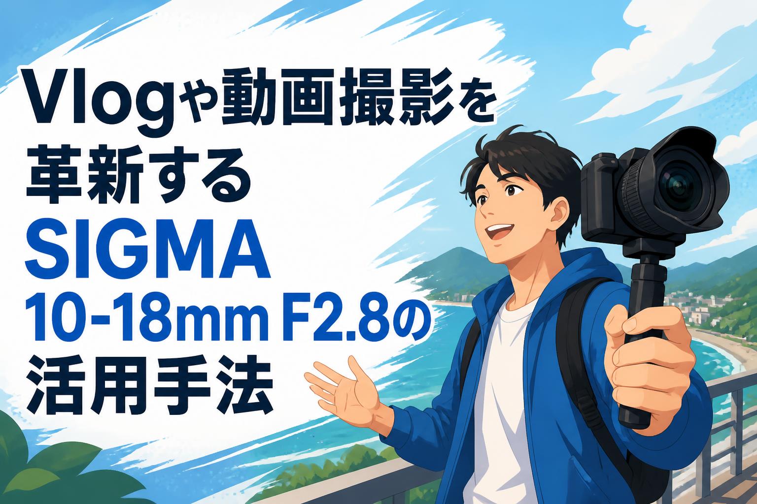 Vlogや動画撮影を革新するSIGMA 10-18mm F2.8の活用手法