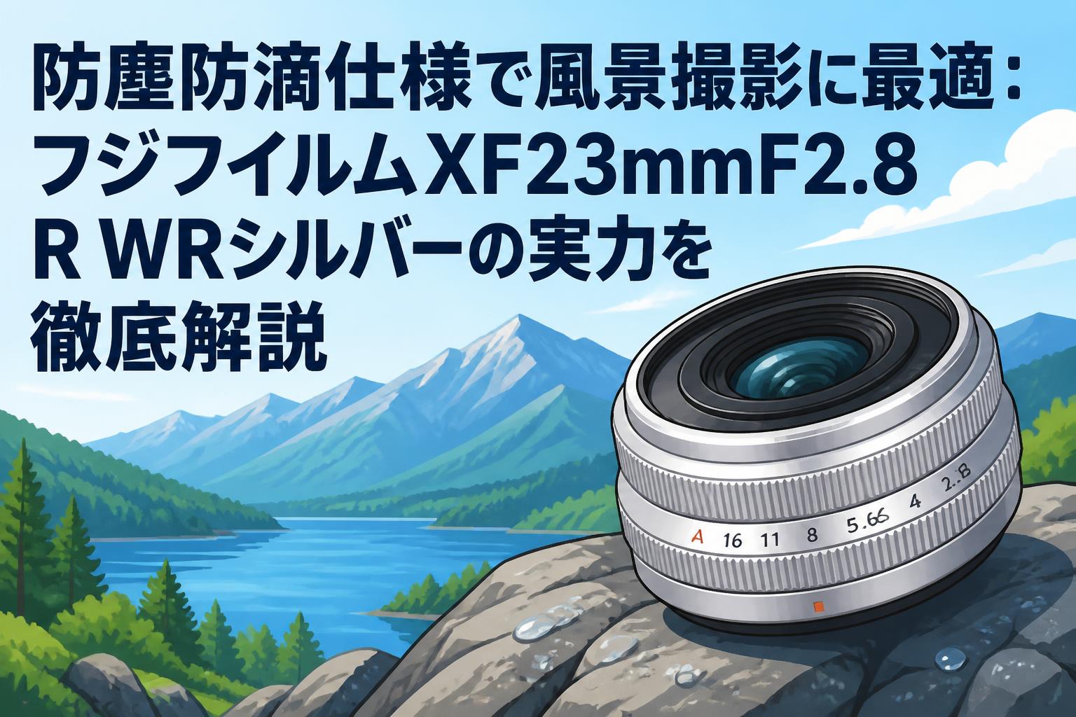 防塵防滴仕様で風景撮影に最適：フジフイルムXF23mmF2.8 R WRシルバーの実力を徹底解説
