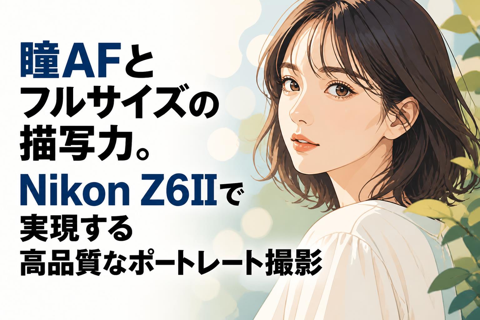瞳AFとフルサイズの描写力。Nikon Z6IIで実現する高品質なポートレート撮影