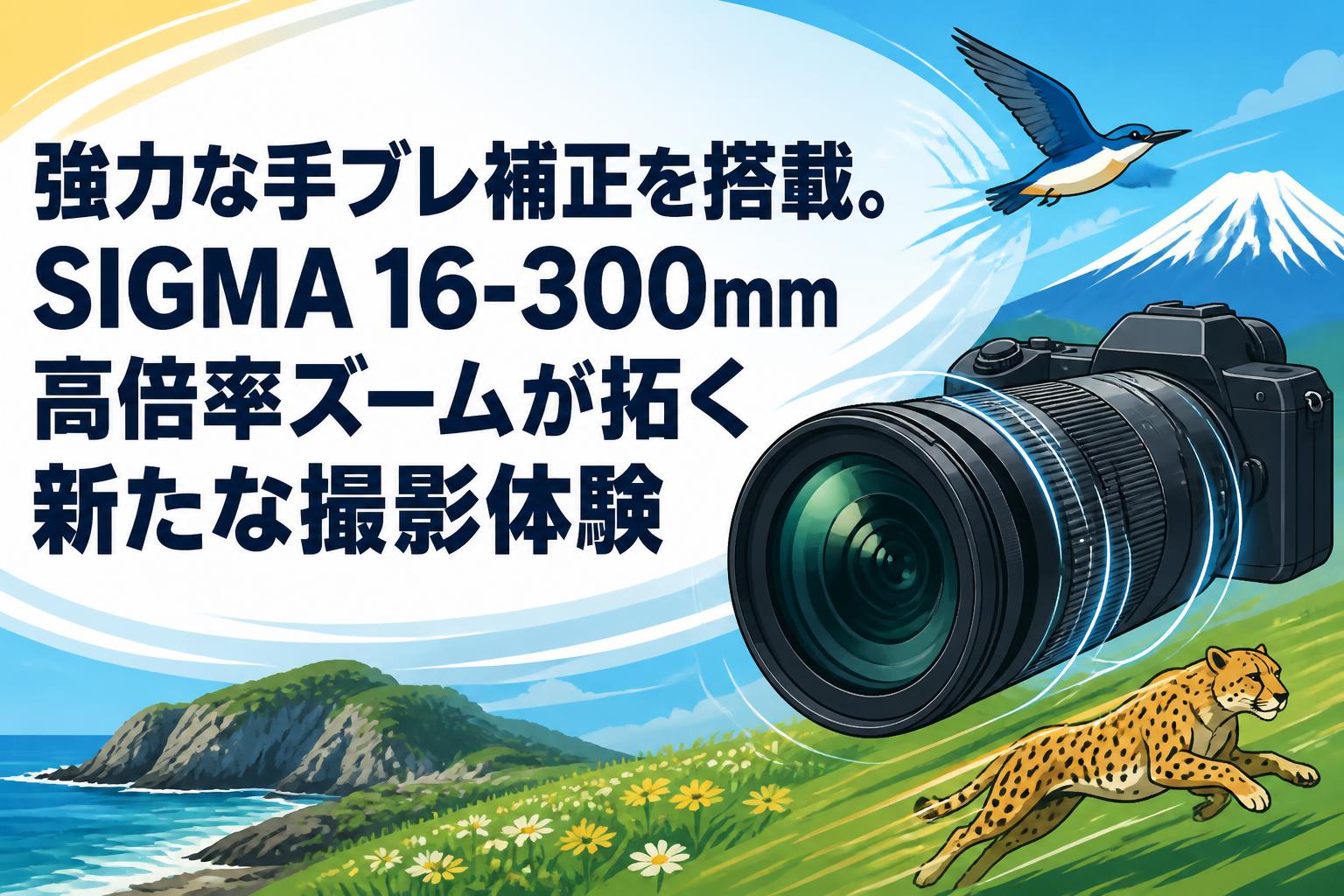 強力な手ブレ補正を搭載。SIGMA 16-300mm高倍率ズームが拓く新たな撮影体験
