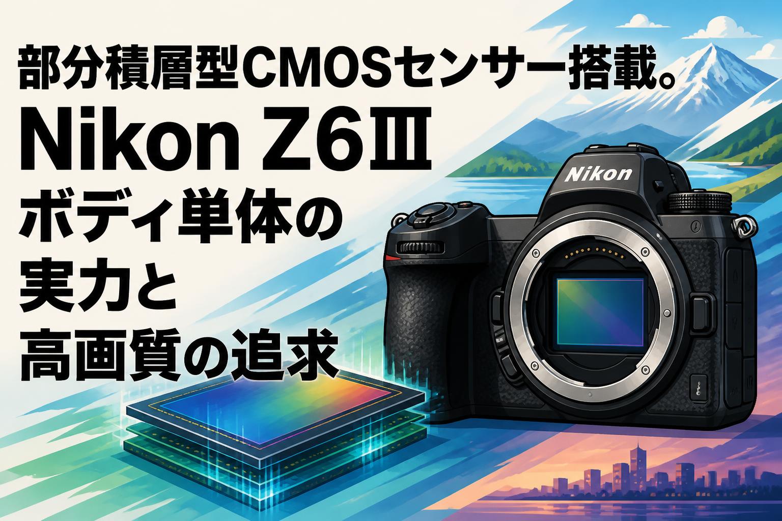 部分積層型CMOSセンサー搭載。Nikon Z6IIIボディ単体の実力と高画質の追求