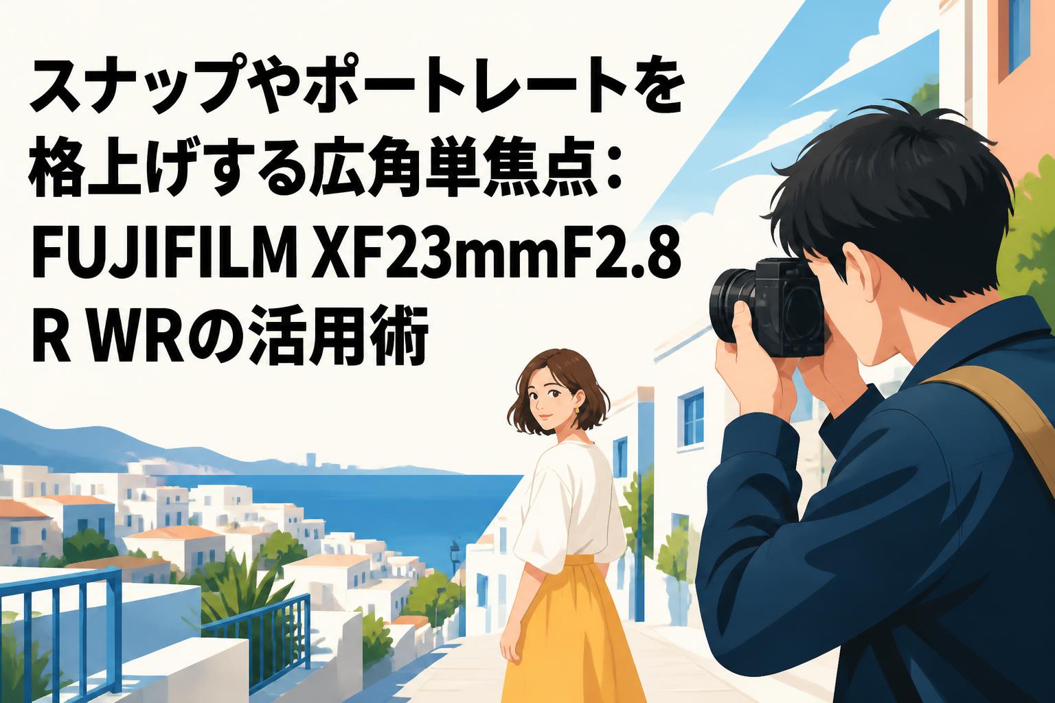 スナップやポートレートを格上げする広角単焦点：FUJIFILM XF23mmF2.8 R WRの活用術