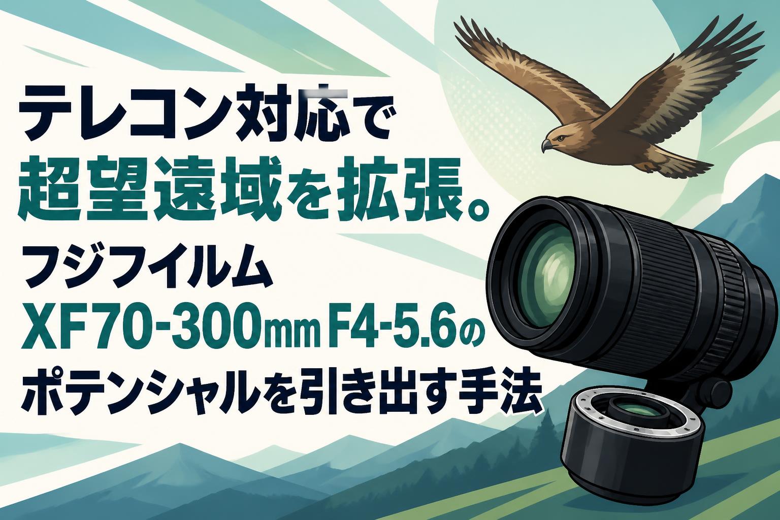 テレコン対応で超望遠域を拡張。フジフイルム XF70-300mm F4-5.6のポテンシャルを引き出す手法