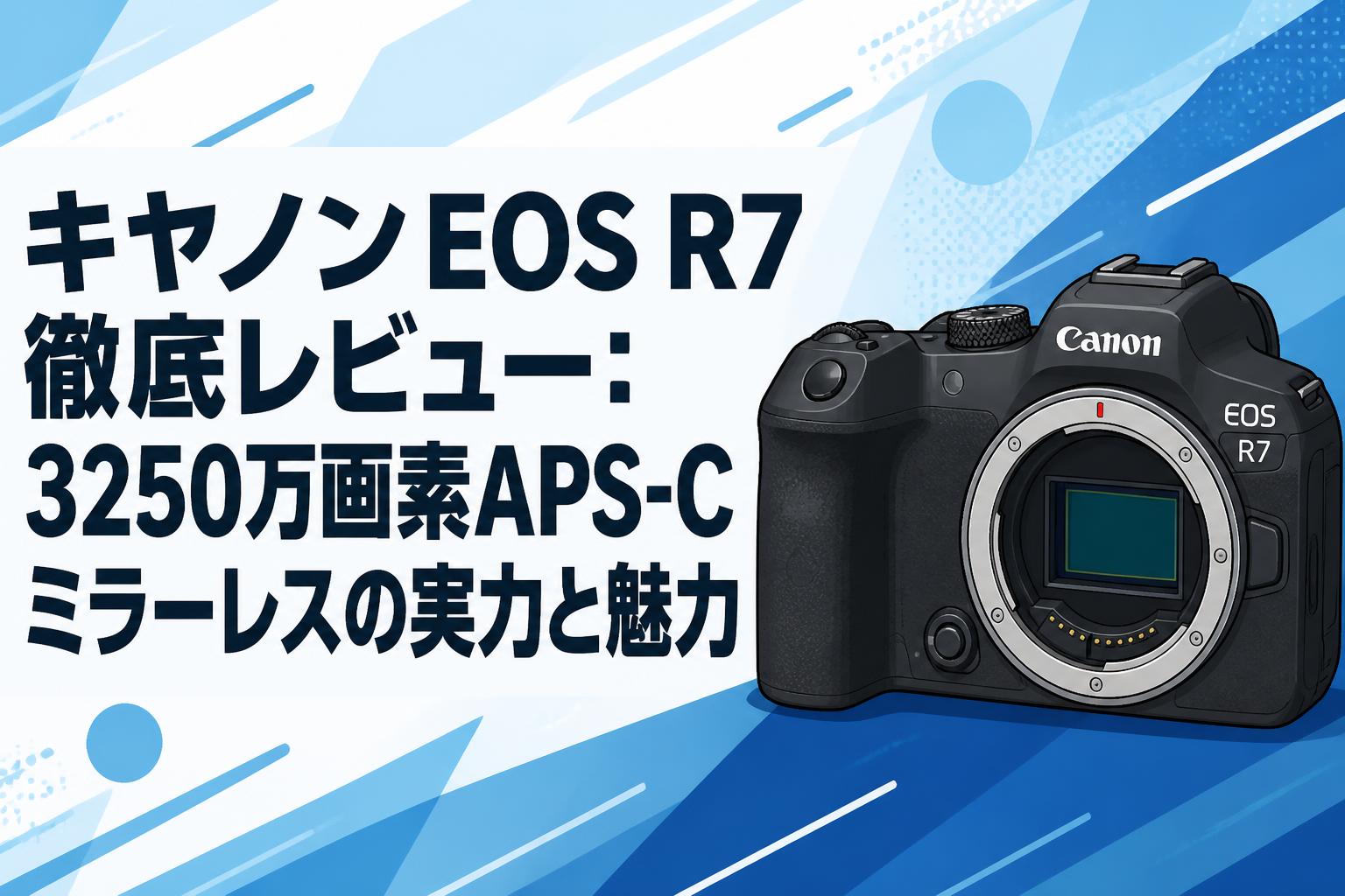 キヤノン EOS R7 徹底レビュー：3250万画素APS-Cミラーレスの実力と魅力
